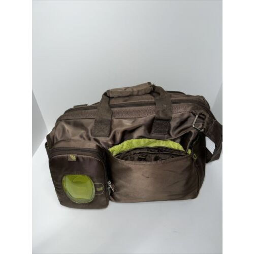 Fischer Price black diaper bag with strap and insulated pocket, storage, tool